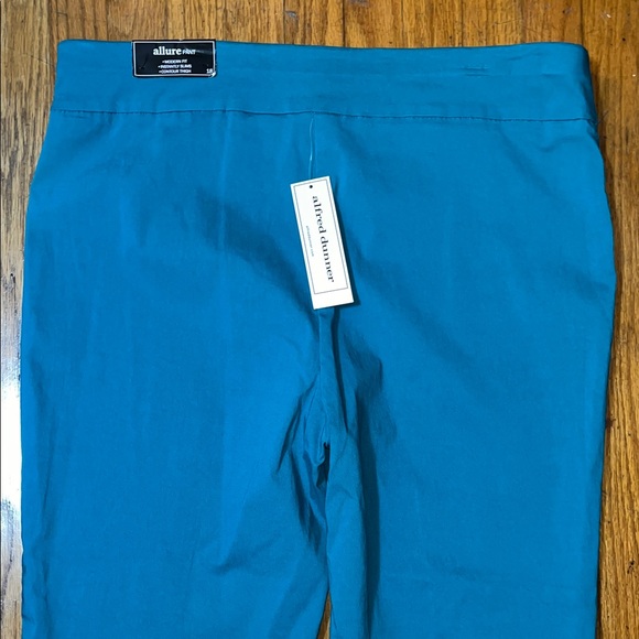 NWT Alfred Dunner Allure Teal Pants Size 18 - Picture 10 of 10